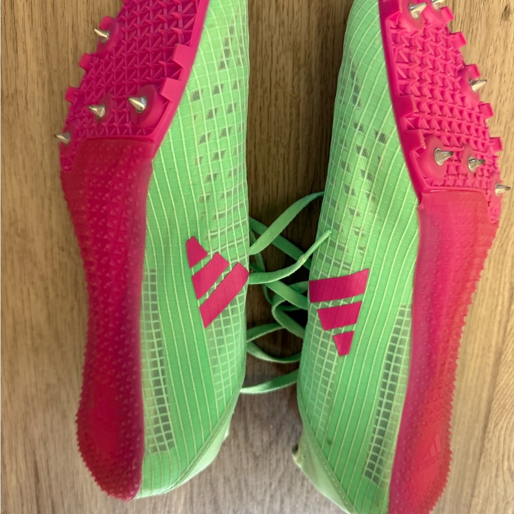 •• BRAND NEW•• 
Adidas Women's Lime and Fuchsia Athletic Shoes
~~track season~~